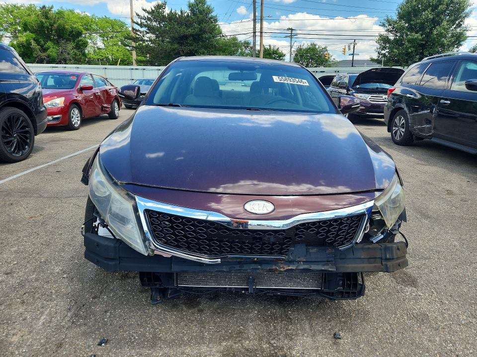 2012 Kia VIN 5XXGM4A72CG055929 COPART salvage auction — FRONT END, Oh - Certificate Of Title, sold $400 on 2026-07-29 (photo 5)
