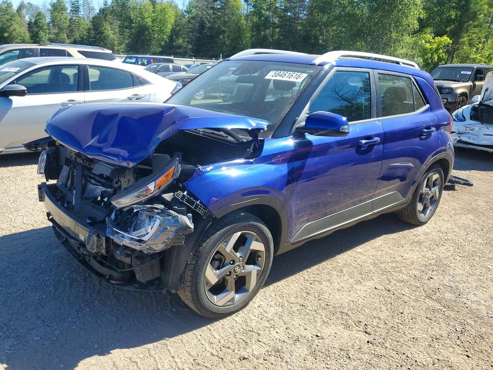 2022 Hyundai Venue VIN KMHRC8A32NU133778 COPART salvage auction — FRONT END, ON - PERMIT SALVAGE, sold $600 on 2026-07-21 (photo 1)