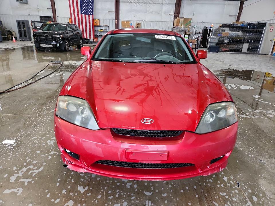 2006 Hyundai Tiburon VIN KMHHM65D26U211087 COPART salvage auction — REAR END, Il - Salvage Certificate, sold $350 on 2026-07-20 (photo 5)