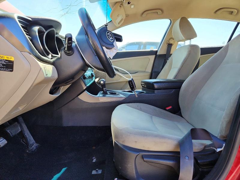 2014 Kia Optima VIN 5XXGM4A71EG265442 COPART salvage auction — FRONT END, Or - Salvage Title Certificate, sold $200 on 2026-07-28 (photo 7)