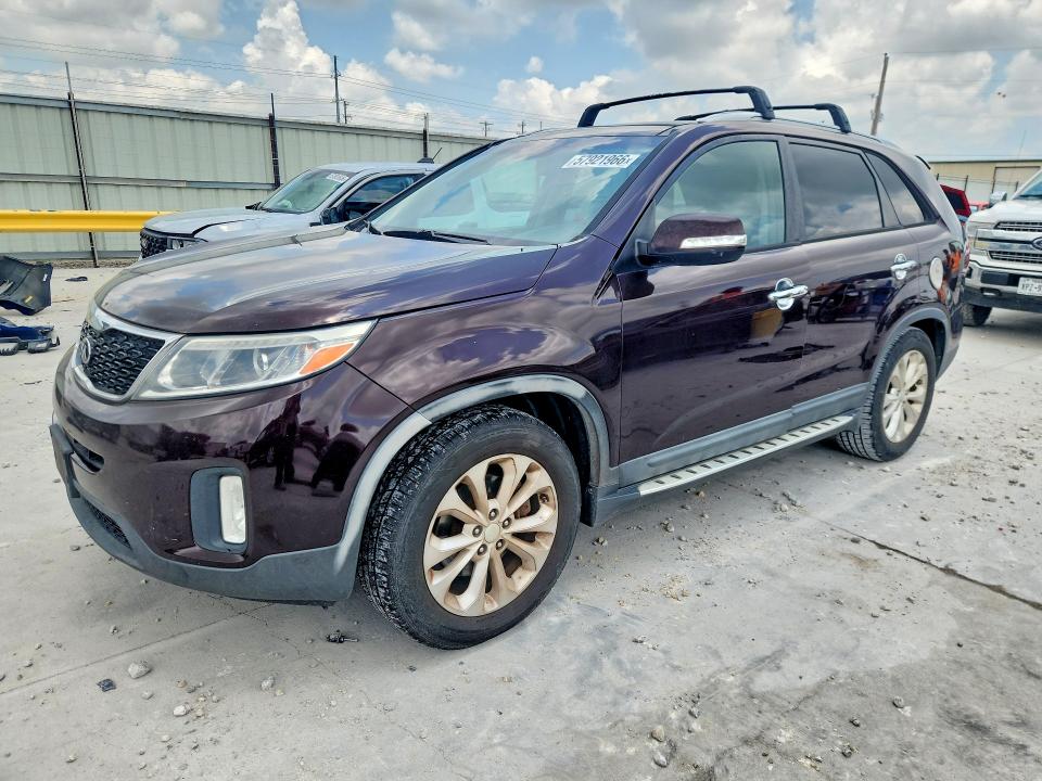 2014 Kia Sorento VIN 5XYKU4A70EG481305 COPART salvage auction — REAR END, Tx - Salvage Vehicle Title, sold $1,850 on 2026-07-24 (photo 1)
