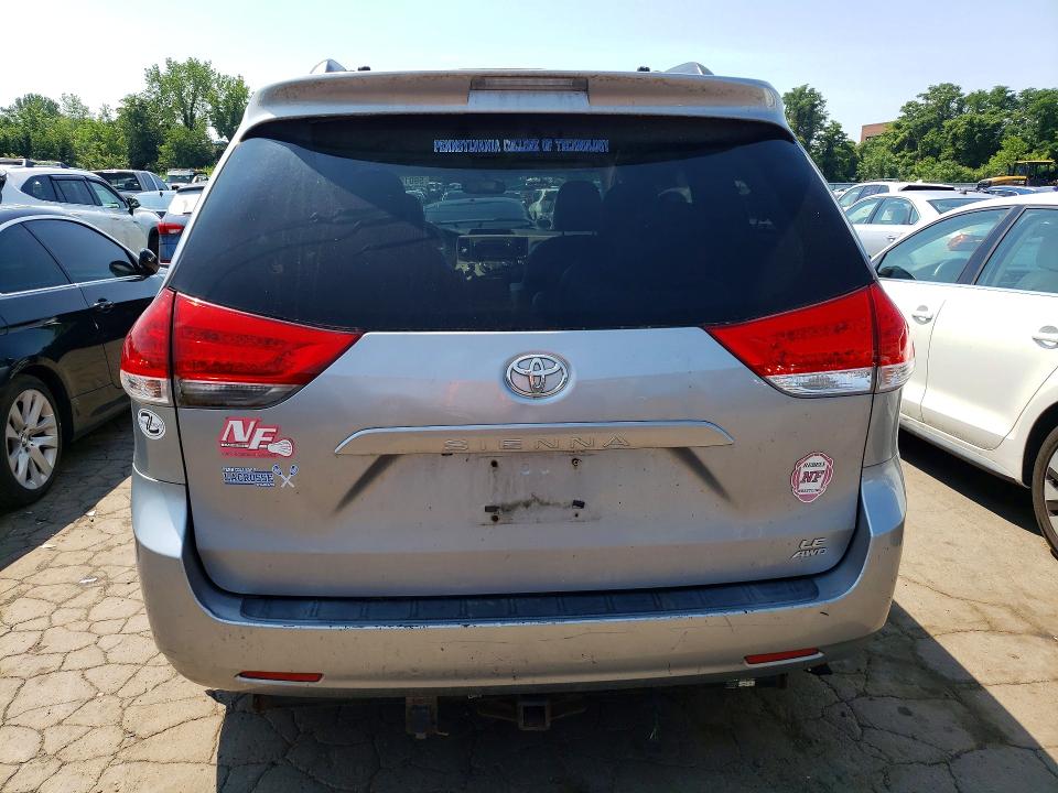 2011 Toyota Sienna VIN 5TDJK3DC1BS027681 COPART salvage auction — MECHANICAL, Ct - Certificate Of Title, sold $1,100 on 2026-07-07 (photo 5)
