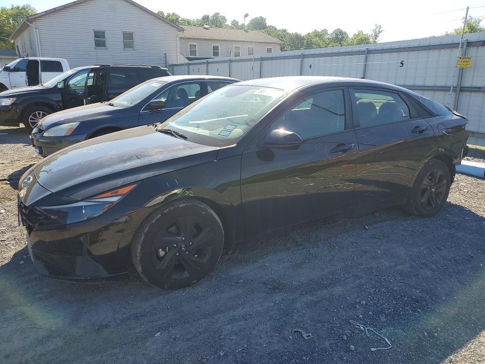 2021 Hyundai Elantra VIN 5NPLM4AG6MH044341 COPART salvage auction — REAR END, PA - CERTIFICATE OF SALVAGE, sold $3,200 on 2026-07-27 (photo 1)
