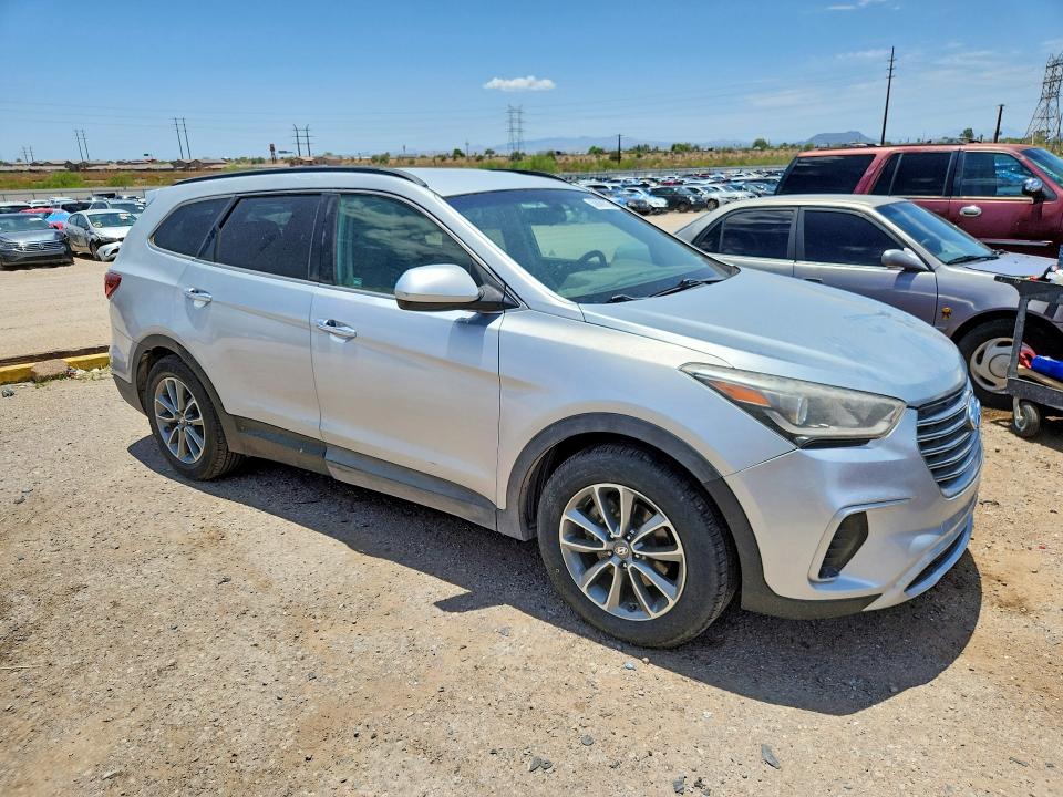 2017 Hyundai Santa fe VIN KM8SM4HF0HU205265 COPART salvage auction — MECHANICAL, AZ - CERT OF TITLE-RESTORED SALVAGE, sold $875 on 2026-07-24 (photo 4)