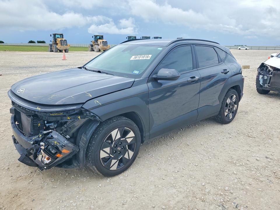 2024 Hyundai Kona VIN KM8HC3AB6RU085844 COPART salvage auction — FRONT END, Tx - Certificate Of Title, sold $8,700 on 2026-07-16 (photo 1)