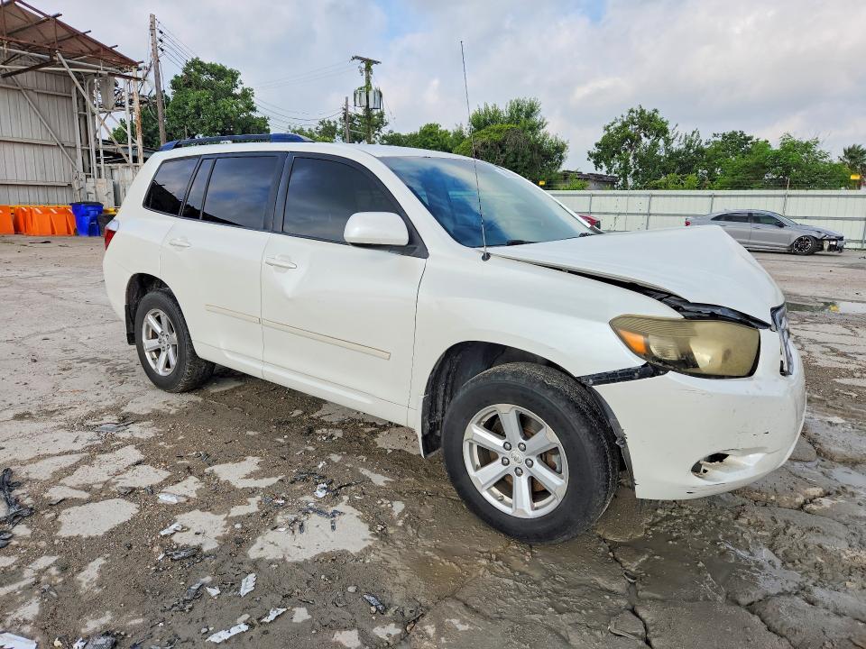 2010 Toyota Highlander VIN JTEZK3EH5A2104437 COPART salvage auction — FRONT END, Tx - Salvage Vehicle Title, sold $40 on 2026-07-28 (photo 4)