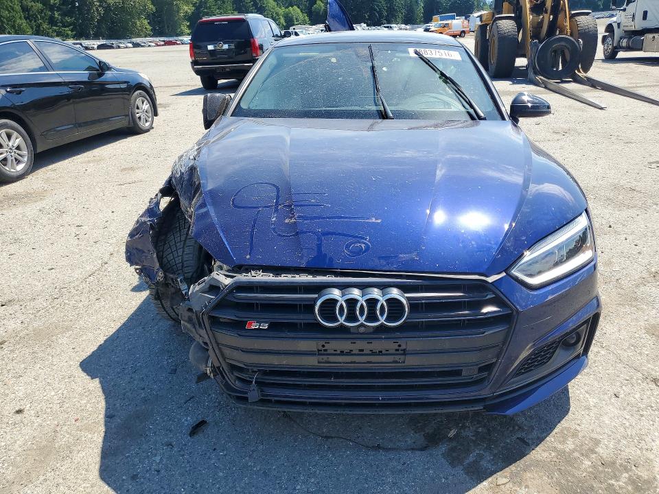 2019 Audi S5 VIN WAUC4CF53KA000848 COPART salvage auction — ALL OVER, WA - BILL OF SALE, sold $4,450 on 2026-07-13 (photo 5)