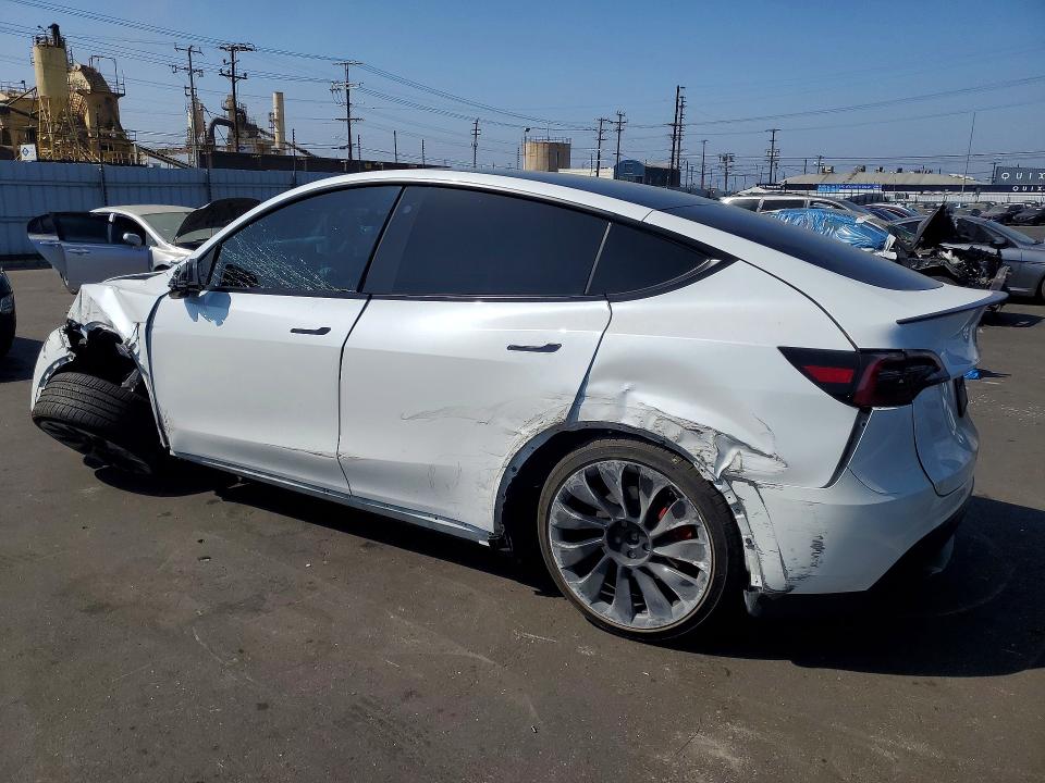 2023 Tesla Model y VIN 7SAYGDEF6PF662022 COPART salvage auction — FRONT END, Ca - Salvage Certificate, sold $7,200 on 2026-07-13 (photo 2)
