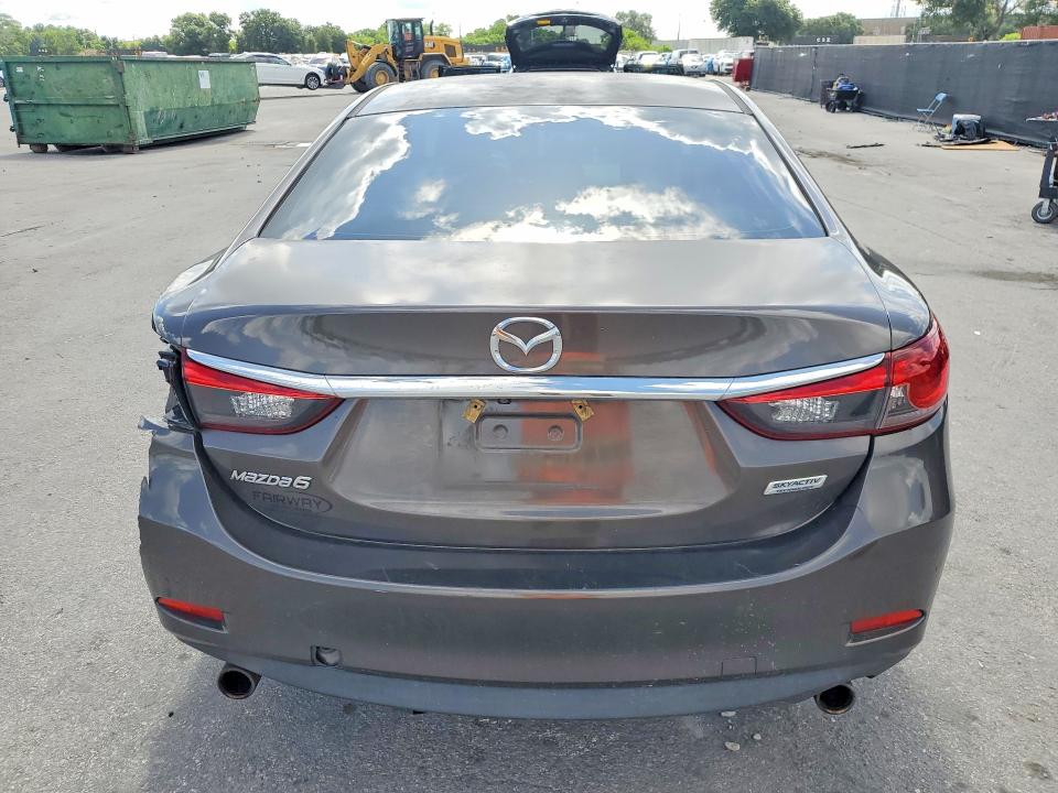 2016 Mazda 6 VIN JM1GJ1U52G1477220 COPART salvage auction — REAR END, Ga - Cert Of Title-Salvage, sold $1,250 on 2026-07-28 (photo 6)