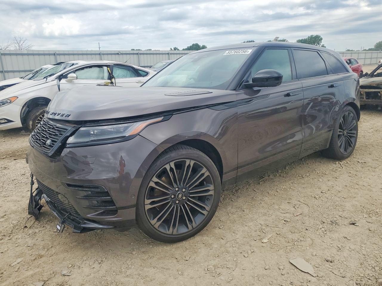 2026 Land Rover Range Rover Velar VIN SALYL2EX1TA826312 COPART salvage auction — Front End, KS - CERT OF TITLE-SALVAGE, sold $18,700 on 2026-07-09 (photo 1)