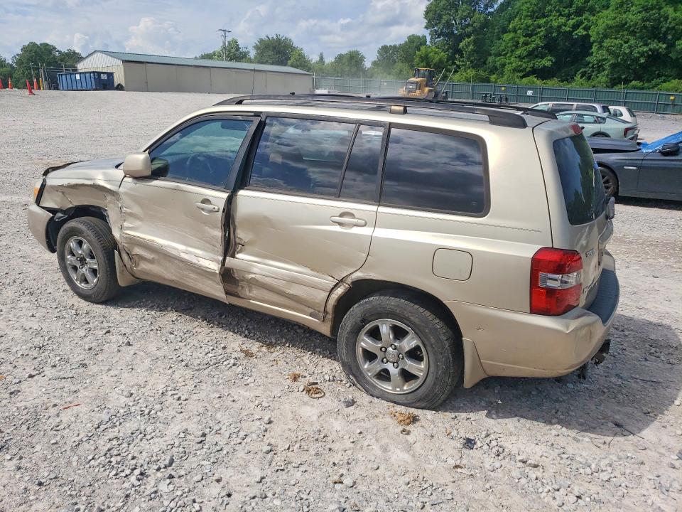 2005 Toyota Highlander VIN JTEEP21A150107565 COPART salvage auction — ALL OVER, Tn - Salvage Certificate, sold $600 on 2026-07-30 (photo 2)