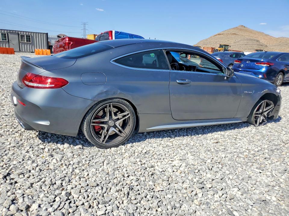2018 Mercedes-benz C-klasse amg VIN WDDWJ8HB1JF646387 COPART salvage auction — SIDE, Nv - Salvage Title, sold $21,000 on 2026-08-05 (photo 3)