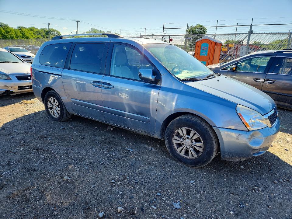 2012 Kia SEDONA VIN KNDMG4C7XC6440502 COPART salvage auction — REAR END, Md - Cert Of Salvage > 75% Damage, sold $375 on 2026-07-07 (photo 4)