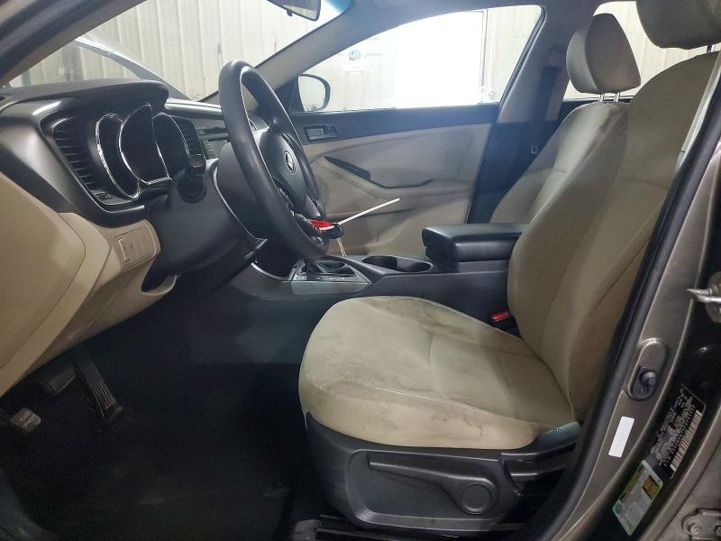 2013 Kia Optima VIN 5XXGM4A74DG093468 COPART salvage auction — FRONT END, Tn - Salvage Certificate, sold $175 on 2026-07-21 (photo 7)