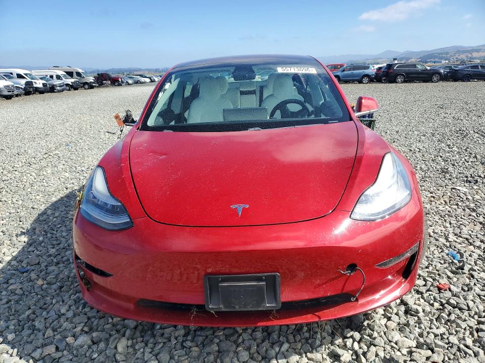 2018 Tesla Model 3 VIN 5YJ3E1EB8JF079452 COPART salvage auction — FRONT END, Ca - Salvage Certificate, sold $5,900 on 2026-07-30 (photo 5)