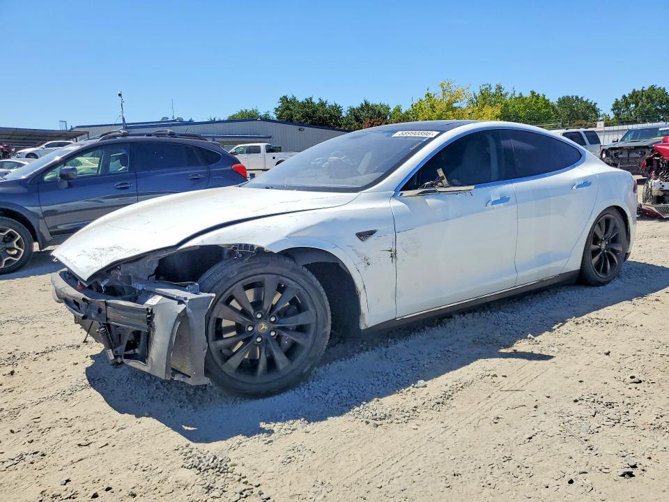 2013 Tesla VIN 5YJSA1CN7DFP24732 COPART salvage auction — FRONT END, Ca - Salvage Certificate, sold $3,100 on 2026-07-16 (photo 1)