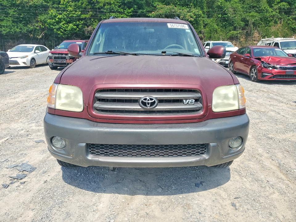 2003 Toyota Sequoia VIN 5TDZT34A33S202397 COPART salvage auction — MINOR DENT/SCRATCHES, Al - Certificate Of Title, sold $2,200 on 2026-07-07 (photo 5)