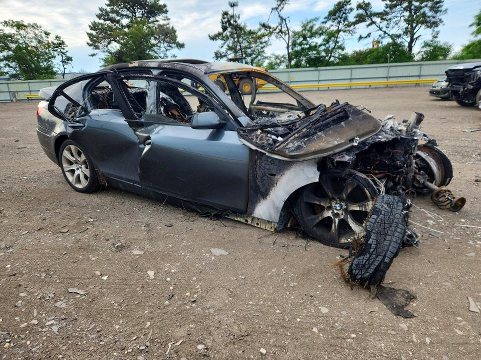 2008 BMW 5 series VIN WBANW13538CZ77397 COPART salvage auction — BURN, NY - MV-907A SALVAGE CERTIFICATE, sold $80 on 2026-07-13 (photo 4)