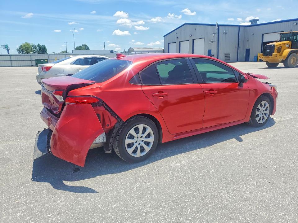 2021 Toyota Corolla VIN 5YFEPMAE6MP251023 COPART salvage auction — REAR END, Nc - Salvage Certificate Of Title, sold $1,950 on 2026-07-28 (photo 3)