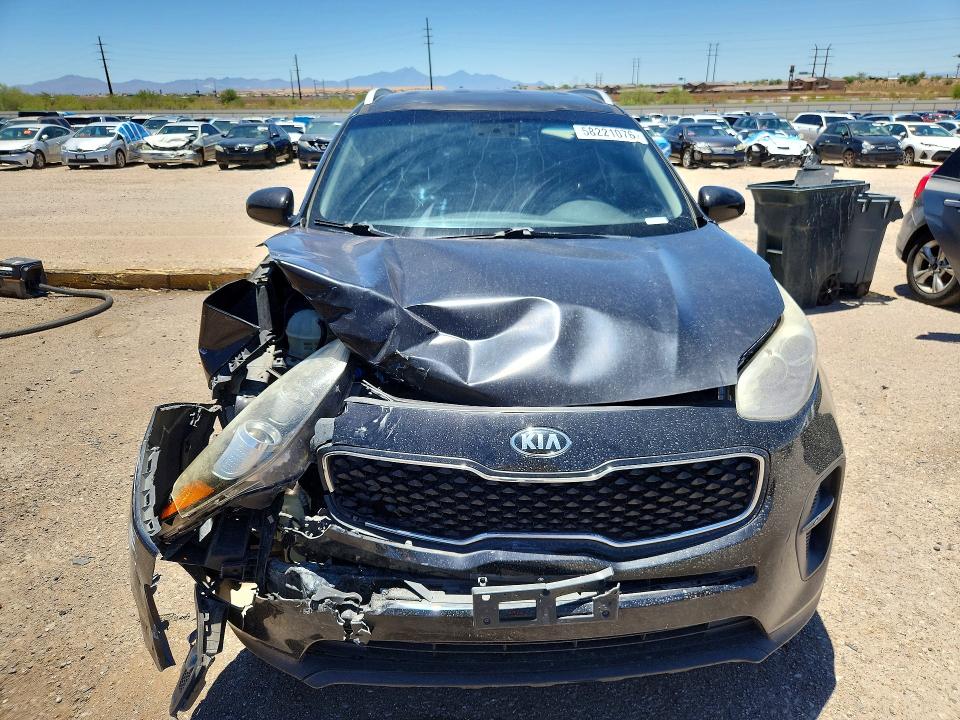 2018 Kia Sportage VIN KNDPM3AC2J7388466 COPART salvage auction — FRONT END, AZ - CERT OF TITLE - SALVAGE, sold $1,650 on 2026-07-24 (photo 5)