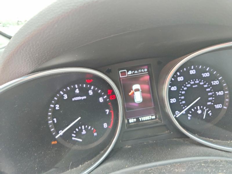 2018 Hyundai Santa fe VIN 5XYZWDLA4JG554302 COPART salvage auction — FRONT END, Mi - Certificate Of Title, sold $250 on 2026-07-23 (photo 9)
