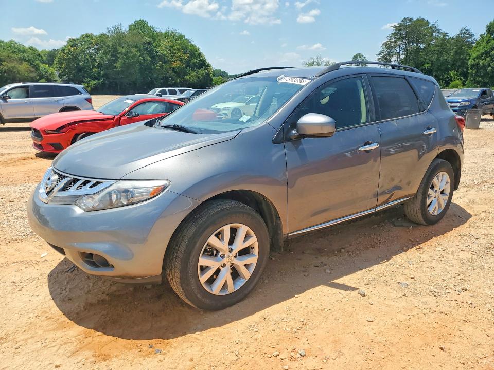 2014 Nissan Murano VIN JN8AZ1MU3EW421930 COPART salvage auction — SIDE, Nc - Salvage Certificate Of Title, sold $1,400 on 2026-07-27 (photo 1)