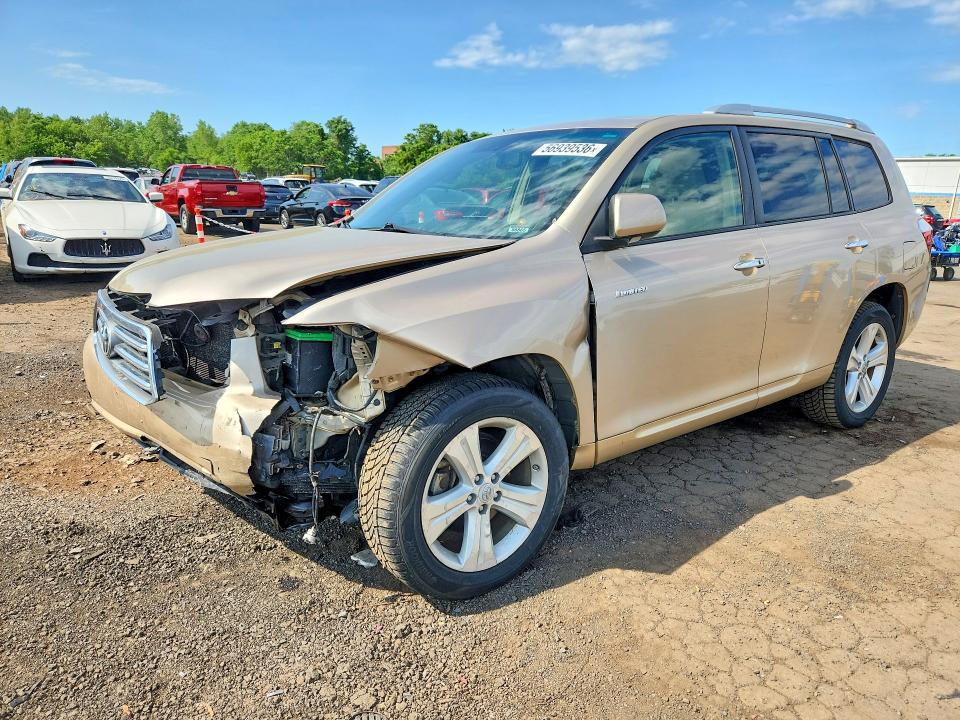2009 Toyota Highlander VIN JTEES42A992112211 COPART salvage auction — FRONT END, Ct - Cert Of Title-Salvage, sold $2,600 on 2026-07-10 (photo 1)