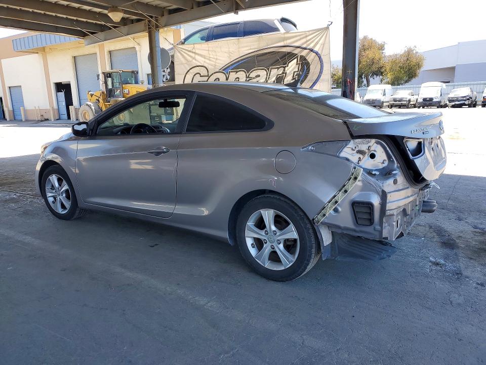 2013 Hyundai Elantra VIN KMHDH6AE1DU003216 COPART salvage auction — REAR END, Ca - Salvage Certificate, sold $1,400 on 2026-07-09 (photo 2)