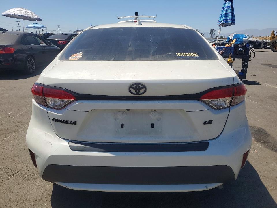 2021 Toyota Corolla VIN 5YFEPMAE9MP165897 COPART salvage auction — SIDE, CA - SALVAGE CERTIFICATE, sold $4,450 on 2026-07-15 (photo 6)