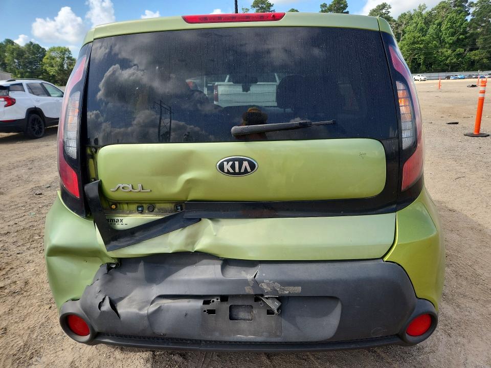 2015 Kia Soul VIN KNDJN2A27F7816754 COPART salvage auction — REAR END, La - Cert Of Title-Salvage, sold $950 on 2026-07-07 (photo 6)