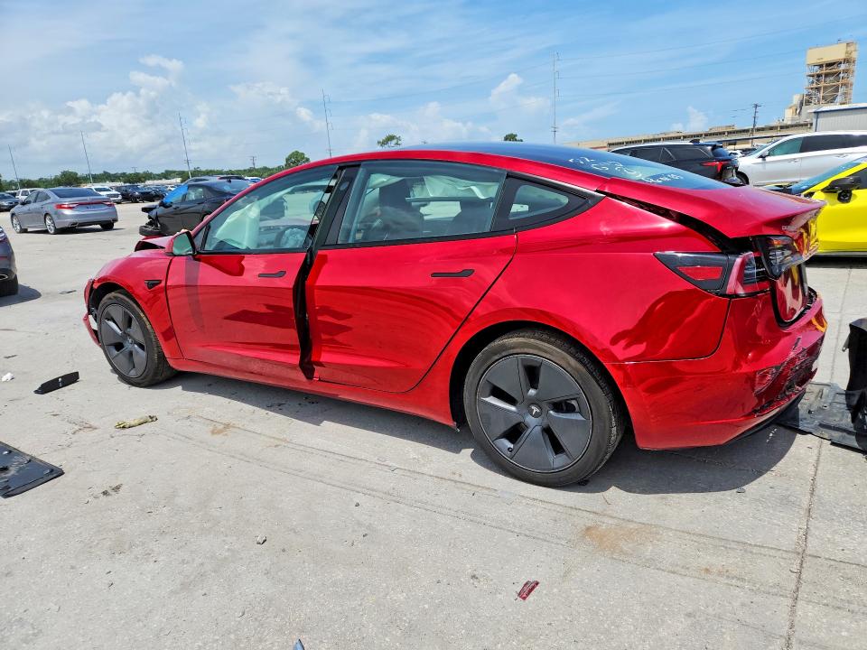 2022 Tesla Model 3 VIN 5YJ3E1EA3NF103170 COPART salvage auction — REAR END, La - Cert Of Title-Salvage, sold $1,800 on 2026-07-08 (photo 2)