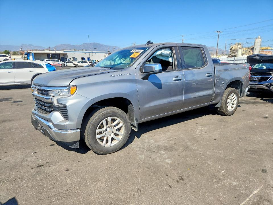 2024 Chevrolet Silverado VIN 3GCPDKEK6RG458868 COPART salvage auction — FRONT END, Ca - Salvage Certificate, sold $13,200 on 2026-08-19 (photo 1)