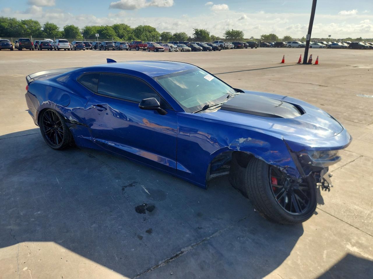 2021 Chevrolet Camaro VIN 1G1FF1R73M0117150 COPART salvage auction — Front End, TX - CERT OF TITLE-REBUILT SALVAGE (P), sold $7,900 on 2026-07-08 (photo 4)