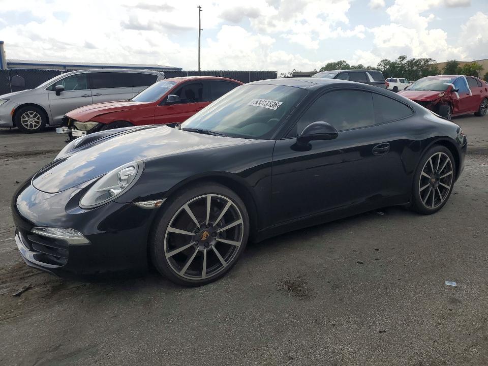 2014 Porsche 911 VIN WP0AA2A97ES107648 COPART salvage auction — WATER/FLOOD, Fl - Certificate Of Destruction, sold $28,750 on 2026-08-27 (photo 1)