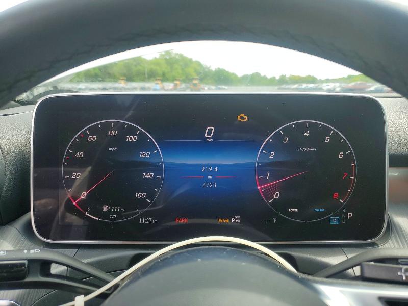 2025 Mercedes-benz VIN W1KAF4GB8SR251029 COPART salvage auction — FRONT END, Nj - Cert Of Title-Salvage, sold $2,500 on 2026-07-21 (photo 9)