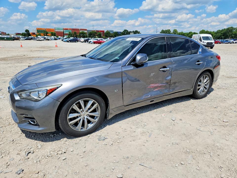 2015 Infiniti Q50 VIN JN1BV7AR7FM408533 COPART salvage auction — SIDE, Oh - Cert Of Title-Salvage, sold $2,100 on 2026-07-07 (photo 1)