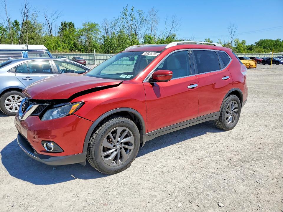 2016 Nissan VIN 5N1AT2MV7GC831013 COPART salvage auction — FRONT END, Ny - Mv-907A Salvage Certificate, sold $1,200 on 2026-07-06 (photo 1)