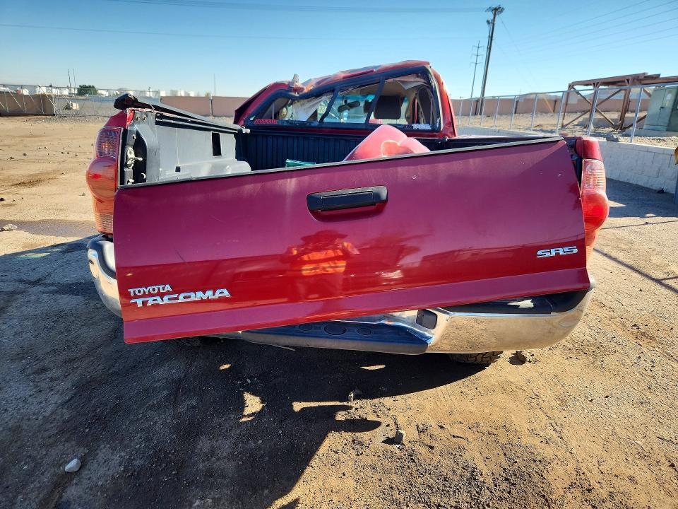 2006 Toyota Tacoma VIN 5TEUX42N36Z209111 COPART salvage auction — ROLLOVER, NM - NON-REPAIRABLE VEHICLE CERT, sold $425 on 2026-07-27 (photo 6)