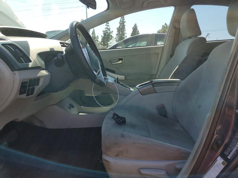 2014 Toyota Prius VIN JTDKN3DUXE0379136 COPART salvage auction — FRONT END, Salvage Title, sold $150 on 2026-07-21 (photo 7)