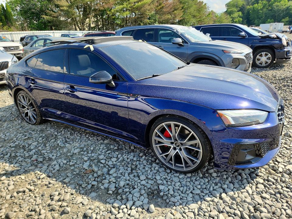 2025 Audi A5 VIN WAUFACF59SA018146 COPART salvage auction — WATER/FLOOD, Nj - Cert Of Title-Salvage Flood, sold $9,100 on 2026-07-29 (photo 4)