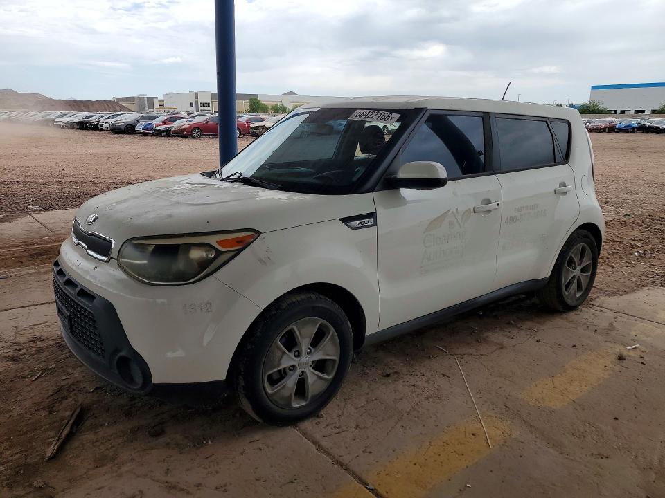 2016 Kia VIN KNDJN2A25G7273454 COPART salvage auction — VANDALISM, Az - Cert Of Title - Salvage, sold $1,700 on 2026-07-16 (photo 1)