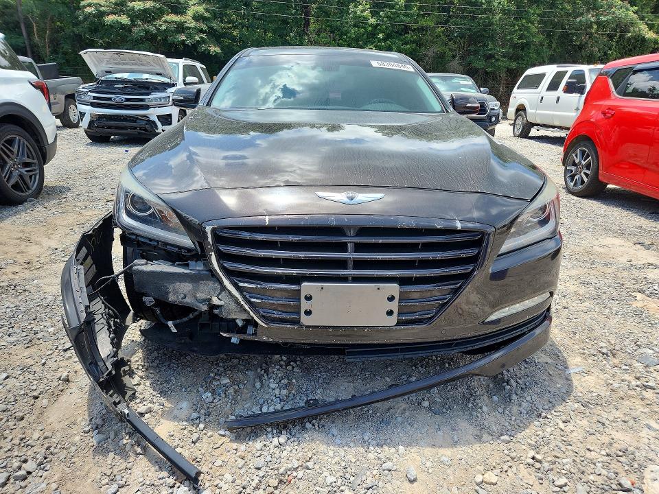 2016 Hyundai Genesis VIN KMHGN4JE4GU126653 COPART salvage auction — FRONT END, Al - Cert Of Title-Salvage Title, sold $3,250 on 2026-07-14 (photo 5)