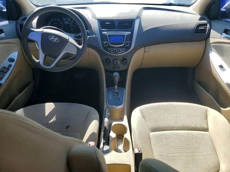 2012 Hyundai Accent VIN KMHCT4AE8CU116223 COPART salvage auction — REAR END, Nv - Salvage Title, sold $575 on 2026-07-06 (photo 8)