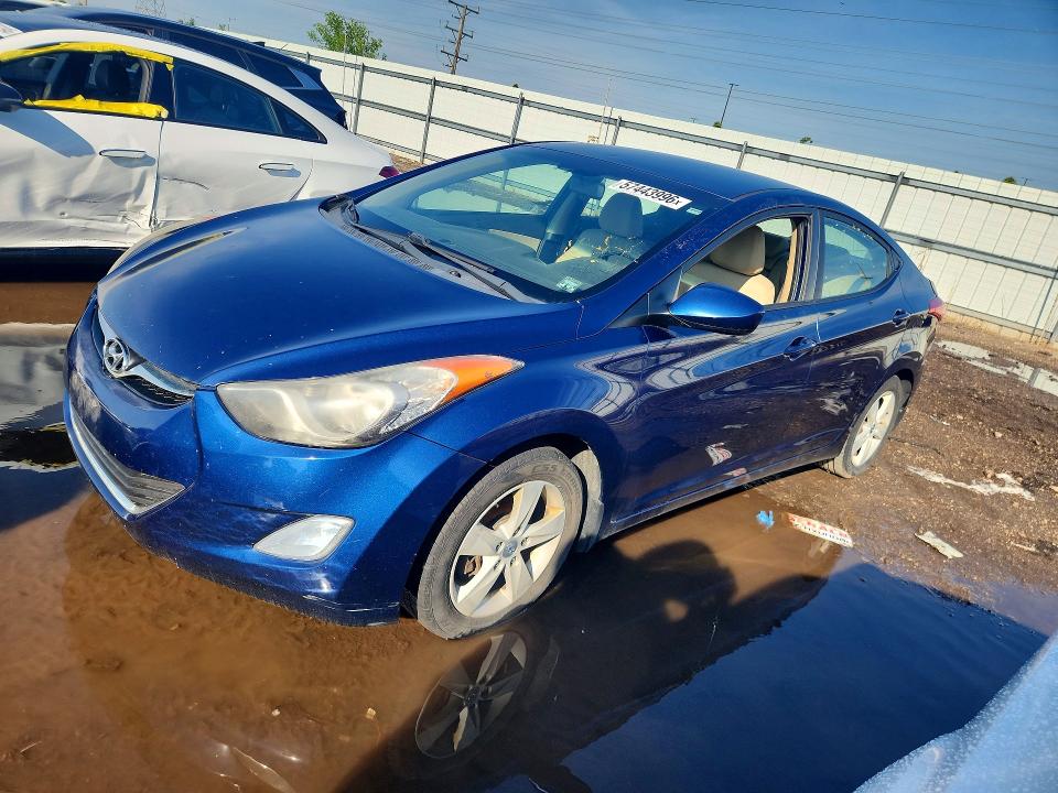 2013 Hyundai VIN KMHDH4AE4DU561243 COPART salvage auction — VANDALISM, IL - SALVAGE CERTIFICATE, sold $675 on 2026-07-30 (photo 1)
