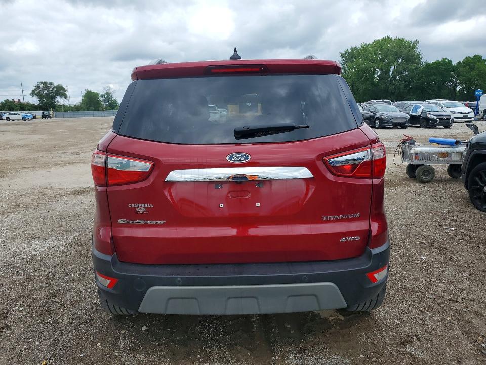 2019 Ford Ecosport VIN MAJ6S3KL4KC309278 COPART salvage auction — FRONT END, Ia - Cert Of Title-Salvage Title, sold $1,150 on 2026-07-10 (photo 6)