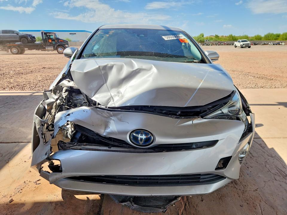 2018 Toyota Prius VIN JTDKARFU5J3551271 COPART salvage auction — FRONT END, Az - Cert Of Title - Salvage, sold $175 on 2026-07-28 (photo 5)
