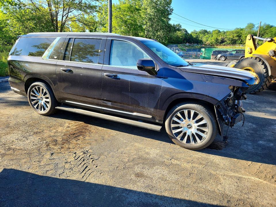 2026 Cadillac Escalade VIN 1GYS9MKL7TR225474 COPART salvage auction — FRONT END, Nj - Cert Of Title-Salvage, sold $57,500 on 2026-07-21 (photo 4)