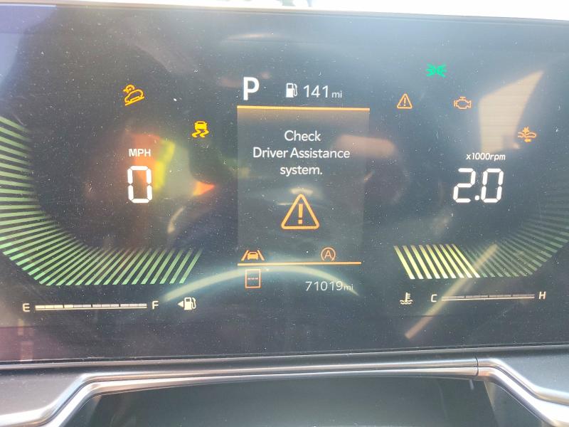 2024 Kia Sorento VIN 5XYRL4JC7RG286340 COPART salvage auction — FRONT END, VA - CERT OF TITLE - SALVAGE, sold $3,100 on 2026-07-21 (photo 9)