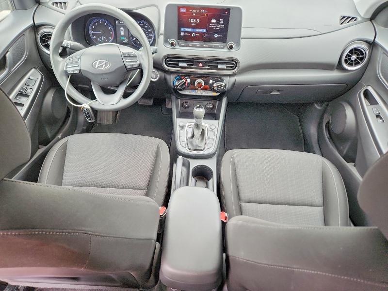 2023 Hyundai Kona VIN KM8K62AB7PU030260 COPART salvage auction — HAIL, Ok - Cert Of Title-Salvage, sold $2,200 on 2026-07-22 (photo 8)