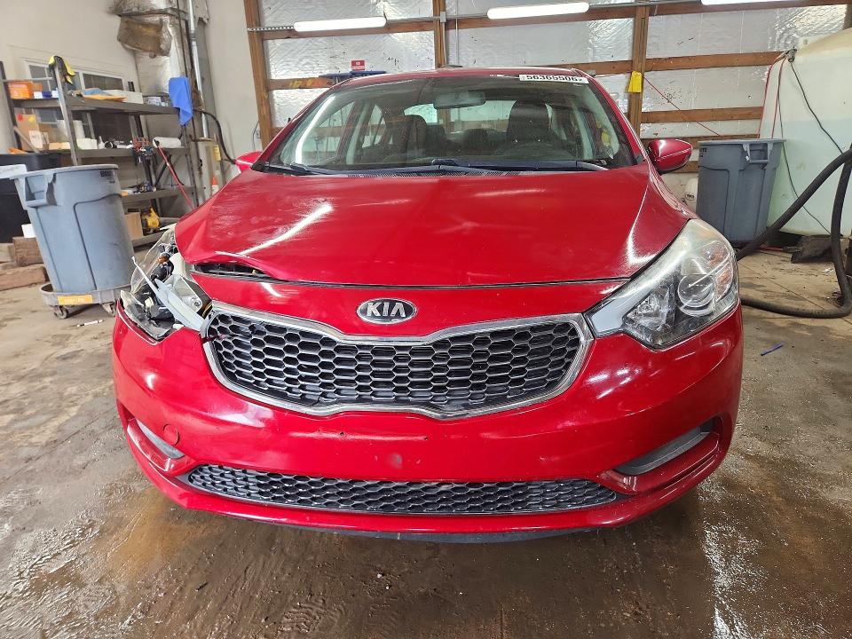 2016 Kia Forte VIN KNAFK4A6XG5474823 COPART salvage auction — FRONT END, Il - Salvage Certificate, sold $550 on 2026-07-13 (photo 5)